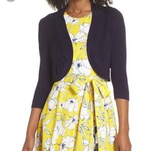 Eliza J open front navy bolero S